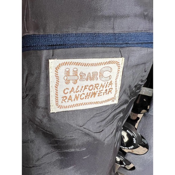 HbarC California rancher western Blazer navy blue - Picture 9 of 13